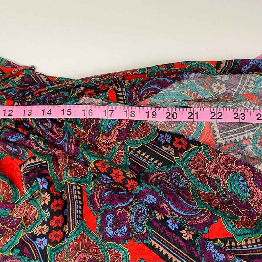 NEW Veronica Beard Skirt Womens 8 Multicolor Ari Floral Paisley Silk Blend Skirt - Picture 11 of 12